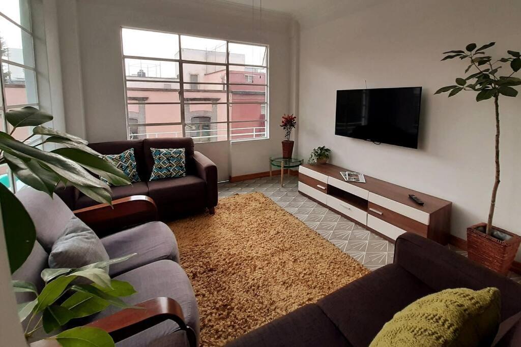 Apartmán 2B Acogedor Y Amplio Depto, Centro Historico Cdmx Ciudad de México Exteriér fotografie